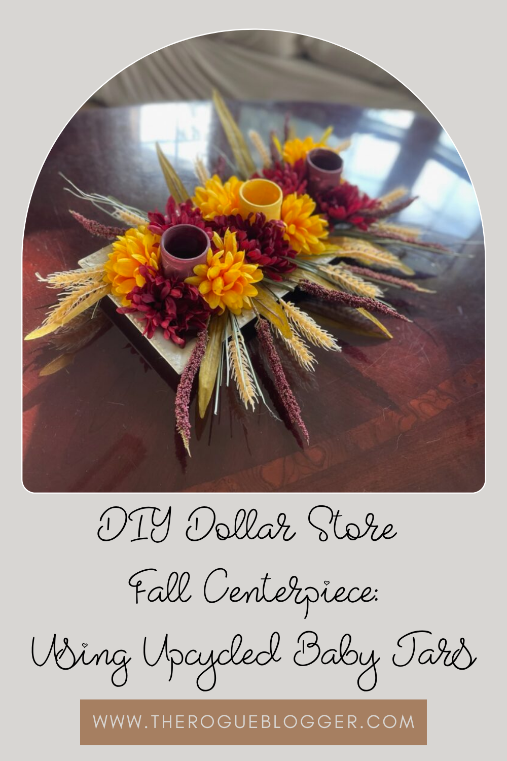 DIY Dollar Store Fall Centerpiece